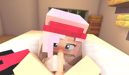 POV Zoey sucks the Minecraft out of 3D rod