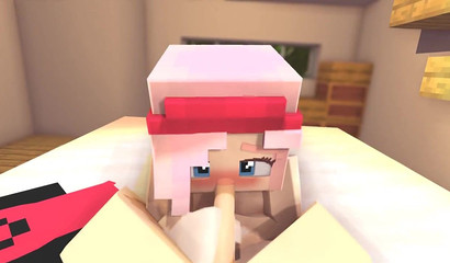 POV Zoey sucks the Minecraft out of 3D rod