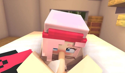 POV Zoey sucks the Minecraft out of 3D rod