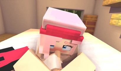 POV Zoey sucks the Minecraft out of 3D rod