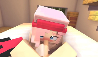 POV Zoey sucks the Minecraft out of 3D rod