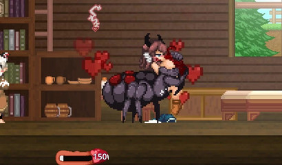 You won't last with this succubus anime porn game