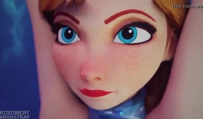 Elsa makes us to be the queen of Ana's Frozen pussy