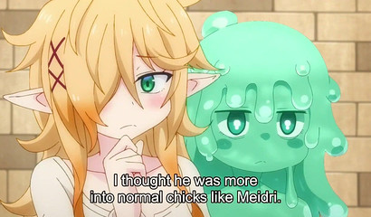 Hyena girl collecting anime chick's virginity