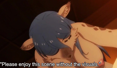 Hyena girl collecting anime chick's virginity