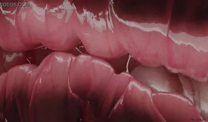 This 3D furry chick can only cum in the shower