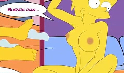 Lisa comes back home for Bart's cum-gun