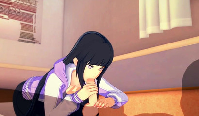 POV Hinata begs to feel big 3D rod from behind