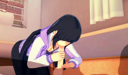 POV Hinata begs to feel big 3D rod from behind