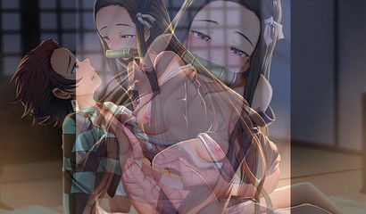 These anime chicks need their pussies Demon slayed