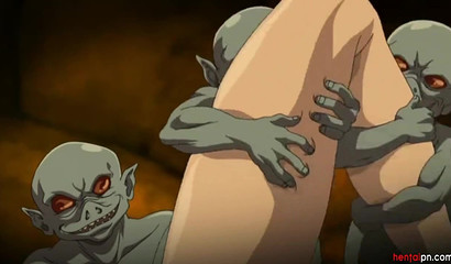 Princess becomes a slut for a gang of Goblins