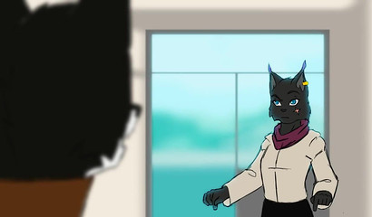 He made this furry cartoon chick tease herself online