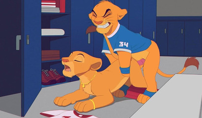 Simba makes Nala roar in the locker room