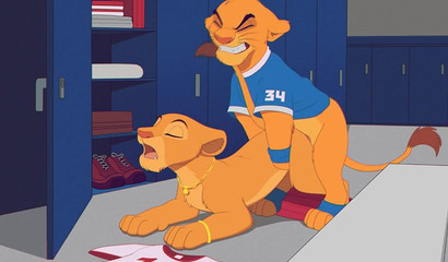 Simba makes Nala roar in the locker room