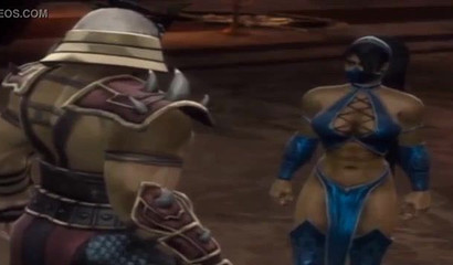 Kitana und Mileena als Dickgirls in der Hentai-Version von Mortal Combat