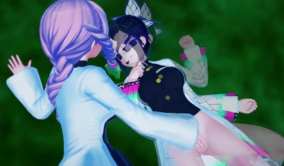 Demon Slayer Hentai & wet cunts of Shinobu Kocho and Mitsuri Kanroji