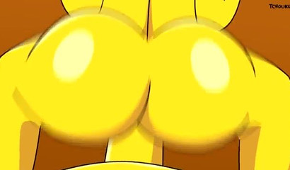 Bart Simpson cumming to like Edna Krabappel