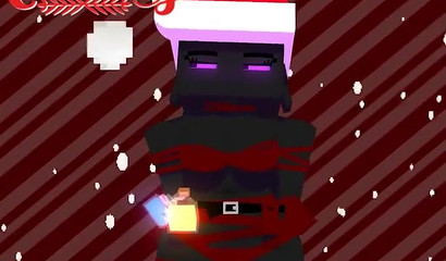 Minecraft te desea una blanca Navidad