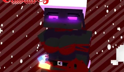 Minecraft te desea una blanca Navidad