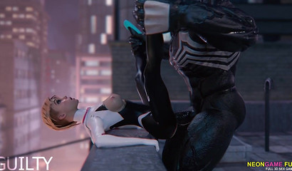 The excitement of a monster cock banging on a rooftop in 3D