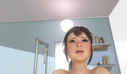 Cum-catching boobs in the Anime VR realm