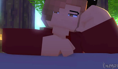 Minecraft Cerena che succhia come se la sua vita dipendesse da questo