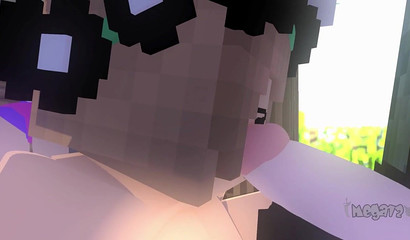 Minecraft Cerena che succhia come se la sua vita dipendesse da questo