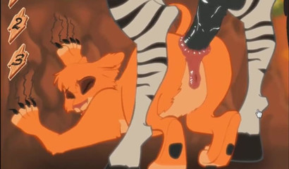 Hentai Lion King and a sex-crazed zebra