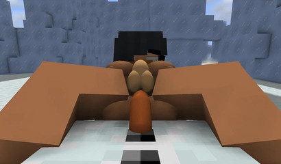 Minecraft XXXXristmas with the threesome-inclined snowman