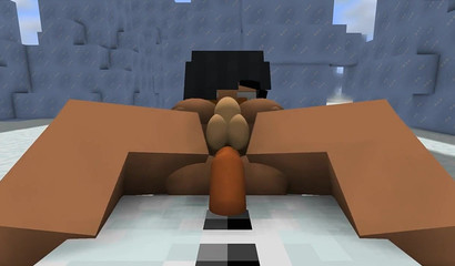 Minecraft XXXXristmas with the threesome-inclined snowman