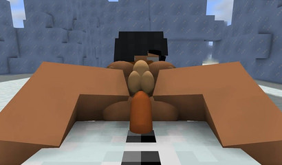 Minecraft XXXXristmas with the threesome-inclined snowman