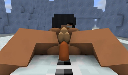 Minecraft XXXXristmas with the threesome-inclined snowman