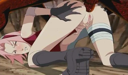 Anal creampie delivery to Hentai goddess Sakura
