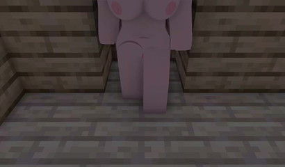 Quando os galos grandes encontram blocos grandes - Minecraft pornografia