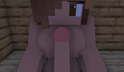 Quando os galos grandes encontram blocos grandes - Minecraft pornografia