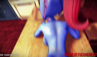 Who says I fuck once in a blue moon - rough Anime sex