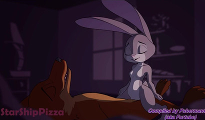 Judy Hopps letting a facial mess her furry face up