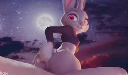 Furry bunny Judy Hopps and her obsession with anal sex