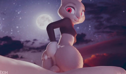Furry bunny Judy Hopps and her obsession with anal sex