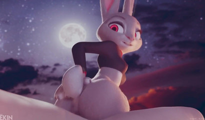 Furry bunny Judy Hopps and her obsession with anal sex