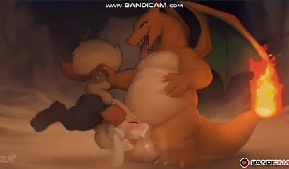 Only Charizard's steamy 3D jizz can satisfy this Pokemon furry