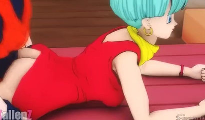 Goku makes Bulma see 3D stars