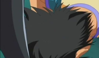 She can't last long sitting on anime chick's face