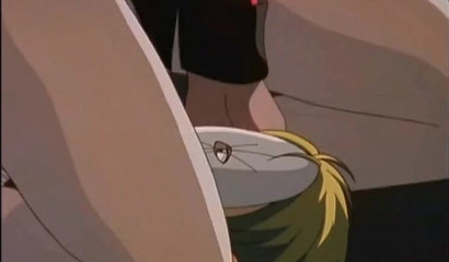 She can't last long sitting on anime chick's face