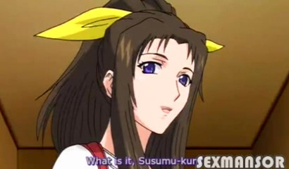 Squeezing hefty melons in my hentai wet dream