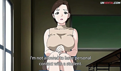 This hentai teacher wants to see real hard work