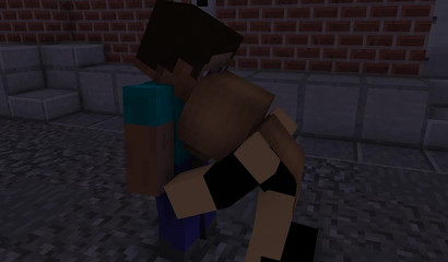 Minecraft push the slut and humiliate her