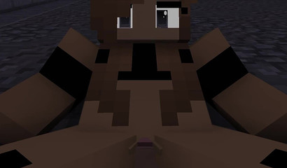 Minecraft push the slut and humiliate her