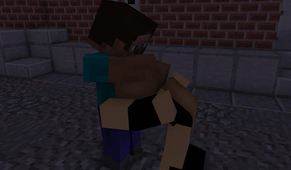 Minecraft push the slut and humiliate her