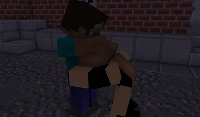 Minecraft push the slut and humiliate her